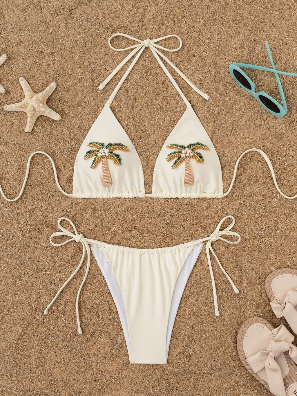 Kona Embellished 2Pcs Bikini Swimsuit