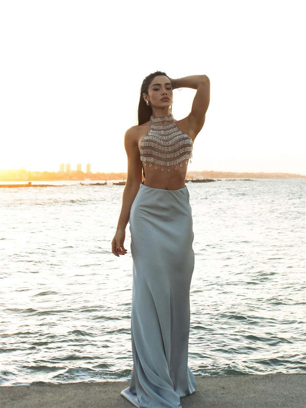 Mio Beads Bralette Top
