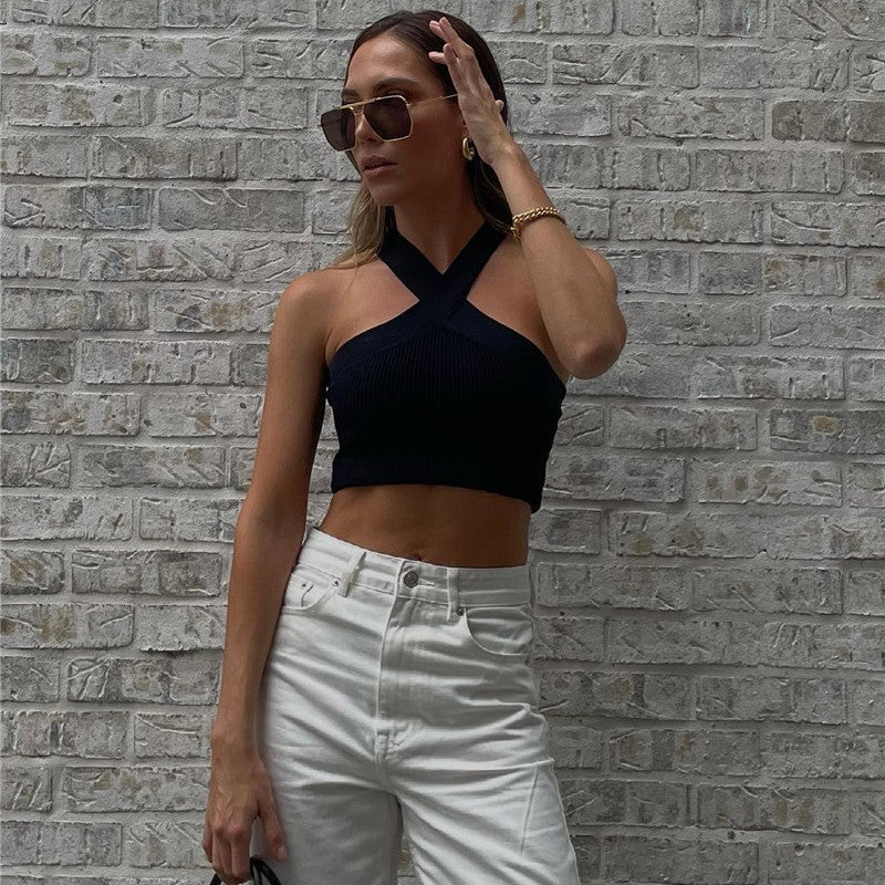Monilo Halterneck Crop Top