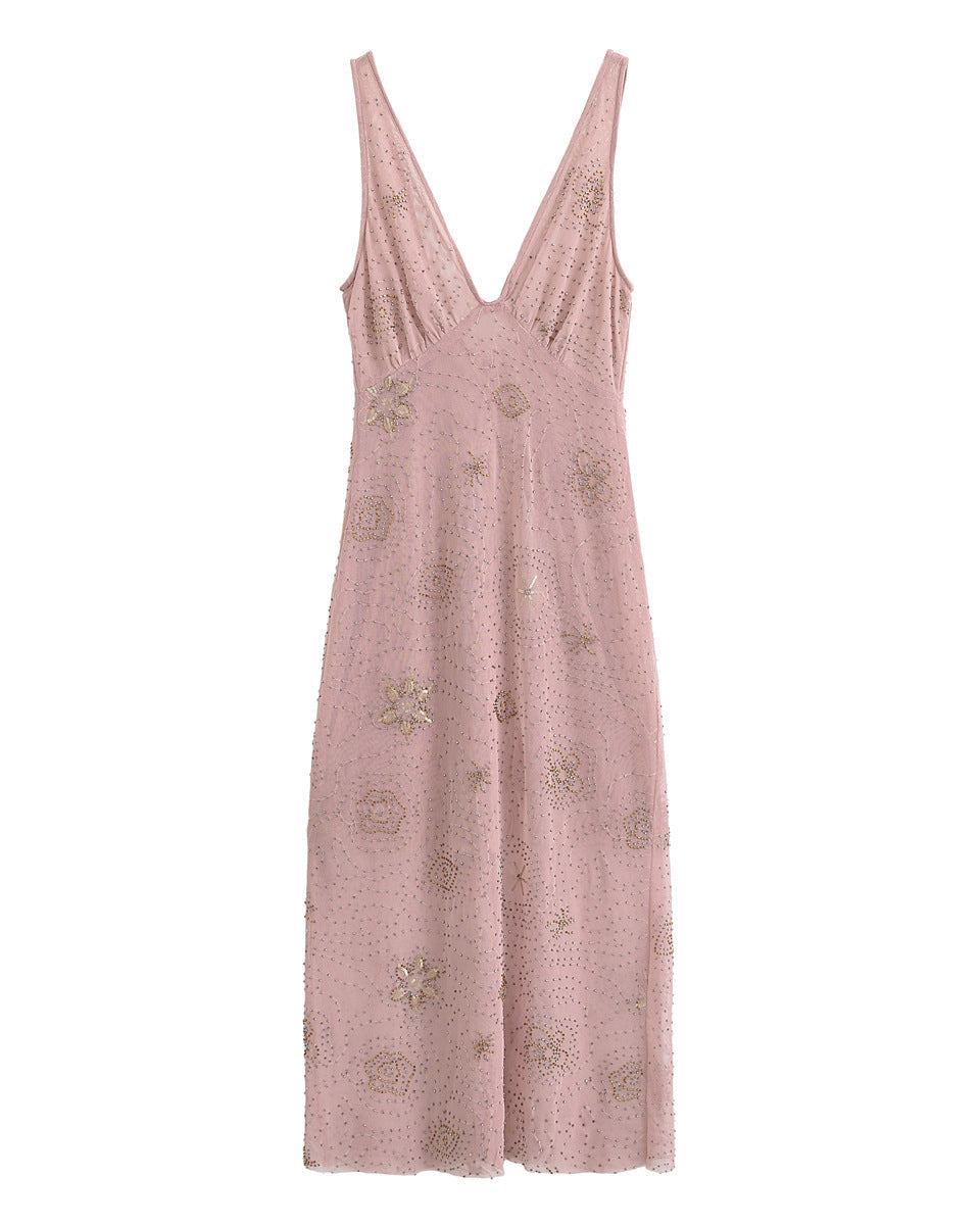 Roza Sequin Midi Dress
