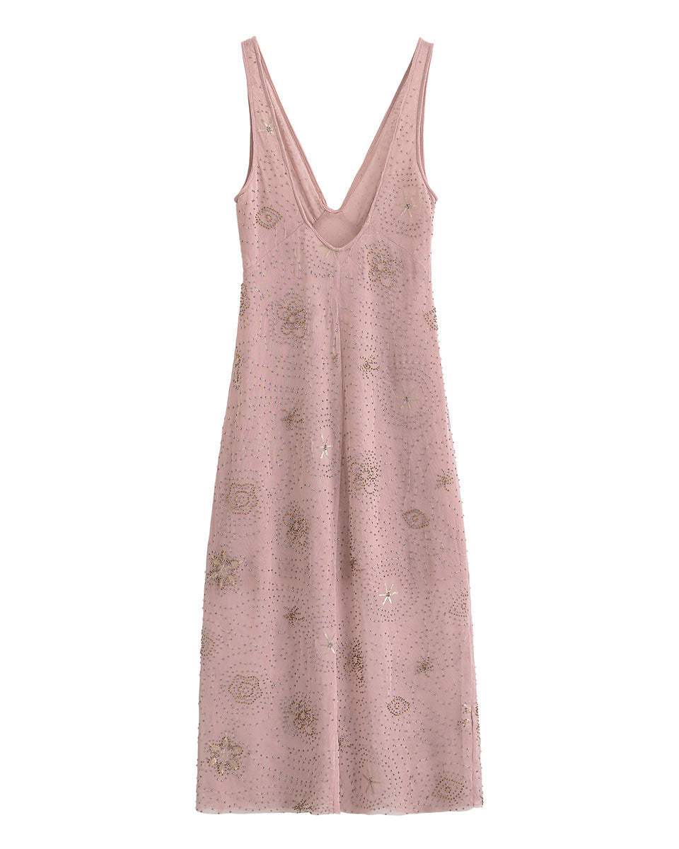 Roza Sequin Midi Dress