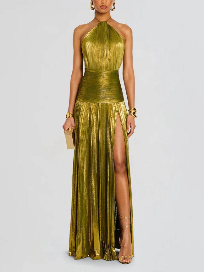 Saskia Backless Slit Maxi Dress